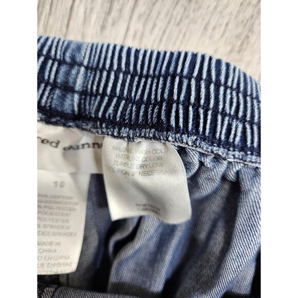 Alfred Dunner Womens 10 Blue Elastic Waist Pull On Casual Denim Soft - Picture 5 of 10